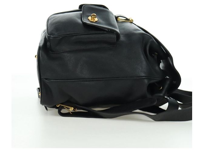Autre Marque Zaino in pelle nera e oro Auth LNZ354V di TIFFANY&Co. Nero D'oro - vista 4
