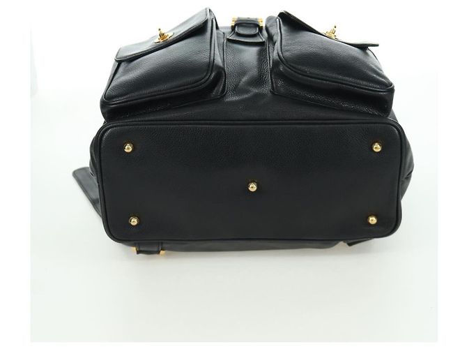Autre Marque Zaino in pelle nera e oro Auth LNZ354V di TIFFANY&Co. Nero D'oro - vista 5