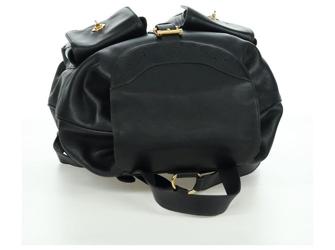Autre Marque Zaino in pelle nera e oro Auth LNZ354V di TIFFANY&Co. Nero D'oro - vista 6
