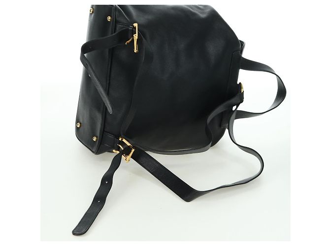Autre Marque Zaino in pelle nera e oro Auth LNZ354V di TIFFANY&Co. Nero D'oro - vista 8