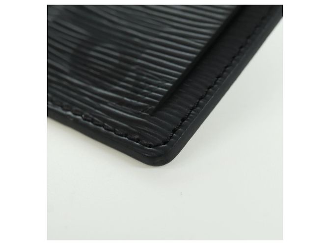 Etichetta nome LOUIS VUITTON Epi LV ~ Supreme Nera M67726 LV Auth LNZ468M Nero - vista 18