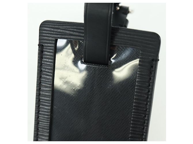 Etichetta nome LOUIS VUITTON Epi LV ~ Supreme Nera M67726 LV Auth LNZ468M Nero - vista 22