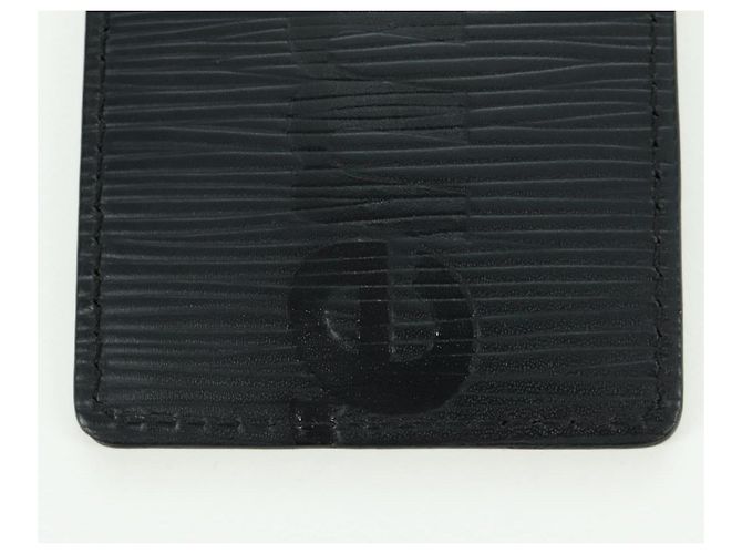Etichetta nome LOUIS VUITTON Epi LV ~ Supreme Nera M67726 LV Auth LNZ468M Nero - vista 6
