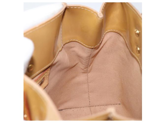 LOUIS VUITTON Borsa a Mano Monogram Vernis Reade PM Noisette M91334 LV Auth ka2870 Nocciola - vista 19