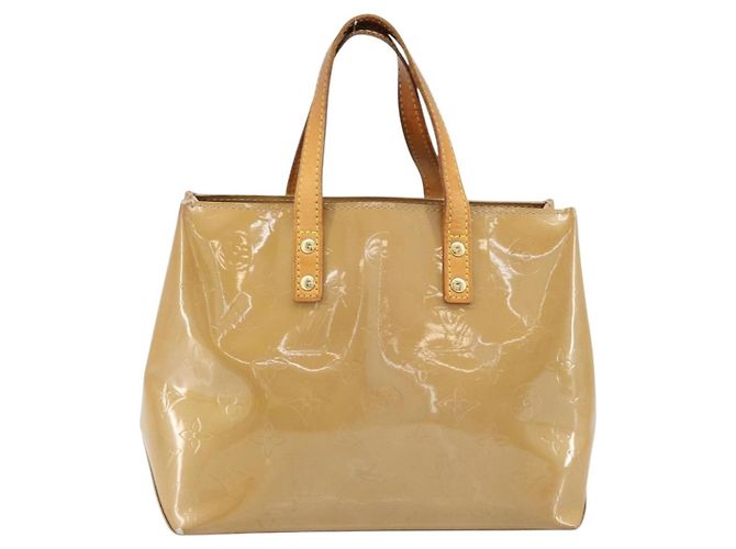 LOUIS VUITTON Borsa a Mano Monogram Vernis Reade PM Noisette M91334 LV Auth ka2870 Nocciola - vista 2