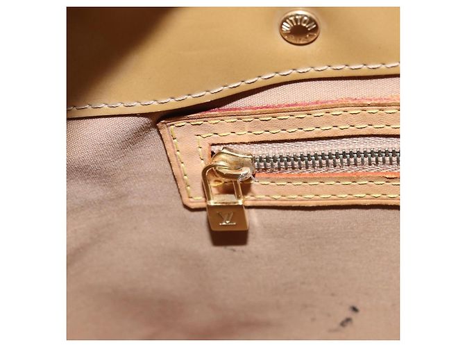 LOUIS VUITTON Borsa a Mano Monogram Vernis Reade PM Noisette M91334 LV Auth ka2870 Nocciola - vista 21