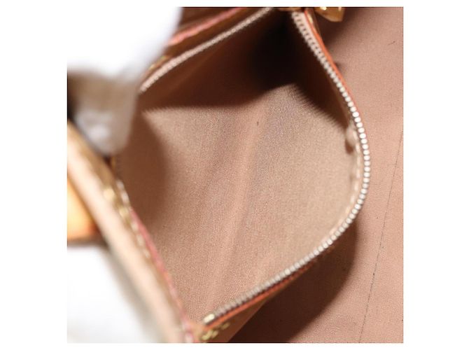 LOUIS VUITTON Borsa a Mano Monogram Vernis Reade PM Noisette M91334 LV Auth ka2870 Nocciola - vista 22