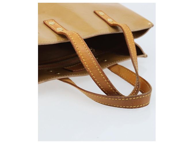 LOUIS VUITTON Borsa a Mano Monogram Vernis Reade PM Noisette M91334 LV Auth ka2870 Nocciola - vista 7