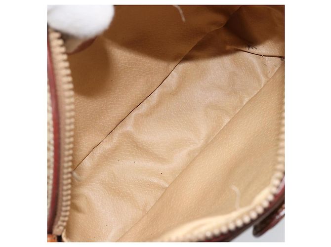 Céline CELINE Macadam Canvas Schultertasche PVC Auth ARZ061A Beige Golden - Ansicht 11