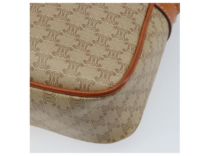 Céline CELINE Macadam Canvas Schultertasche PVC Auth ARZ061A Beige Golden - Ansicht 15