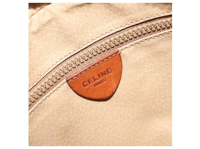 Céline CELINE Macadam Canvas Schultertasche PVC Auth ARZ061A Beige Golden - Ansicht 18
