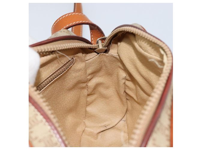 Céline CELINE Macadam Canvas Schultertasche PVC Auth ARZ061A Beige Golden - Ansicht 19