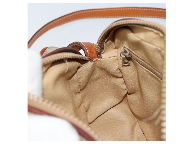 Céline CELINE Macadam Canvas Schultertasche PVC Auth ARZ061A Beige Golden - Ansicht 20