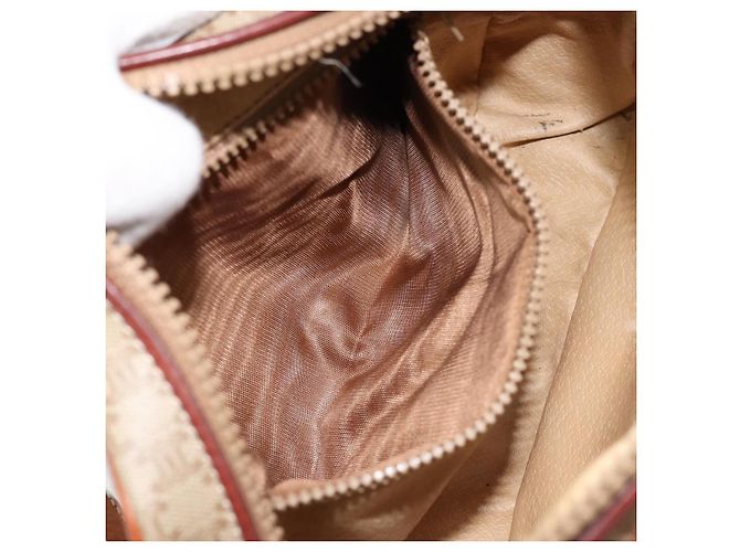 Céline CELINE Macadam Canvas Schultertasche PVC Auth ARZ061A Beige Golden - Ansicht 22