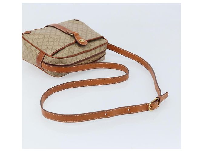 Céline CELINE Macadam Canvas Schultertasche PVC Auth ARZ061A Beige Golden - Ansicht 7