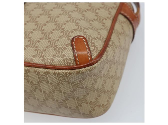 Céline CELINE Macadam Canvas Schultertasche PVC Auth ARZ061A Beige Golden - Ansicht 9