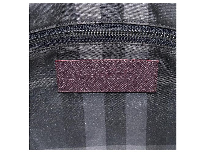 Burberry Handtasche aus Leder lila silber Auth ka2917 - Ansicht 11
