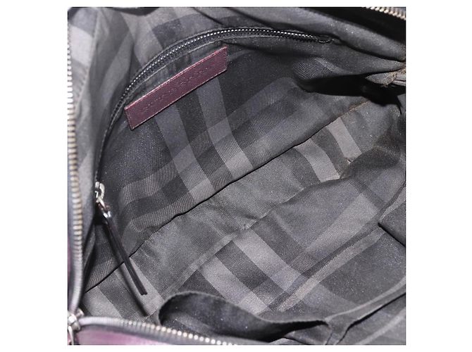 Burberry Handtasche aus Leder lila silber Auth ka2917 - Ansicht 12
