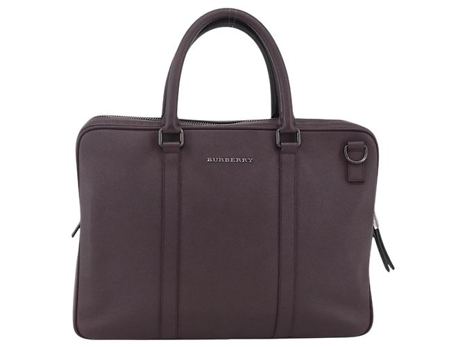 Burberry Handtasche aus Leder lila silber Auth ka2917 - Ansicht 13