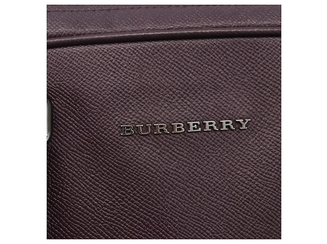 Burberry Handtasche aus Leder lila silber Auth ka2917 - Ansicht 17