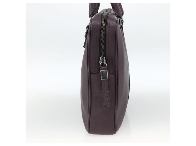 Burberry Handtasche aus Leder lila silber Auth ka2917 - Ansicht 4