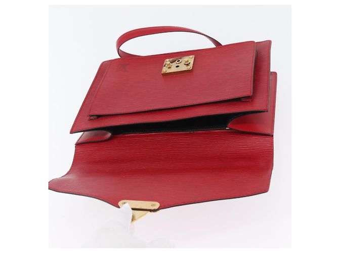 LOUIS VUITTON Borsa a Mano Epi Monceau 28 Rossa M40783 LV Auth BA10966 Rosso - vista 21