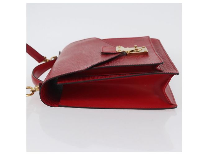 LOUIS VUITTON Borsa a Mano Epi Monceau 28 Rossa M40783 LV Auth BA10966 Rosso - vista 4