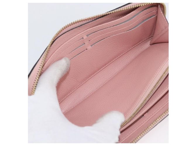 Portafoglio Zippy Monogram Empreinte LOUIS VUITTON Rosa M64090 LV Auth BA11337 - vista 10