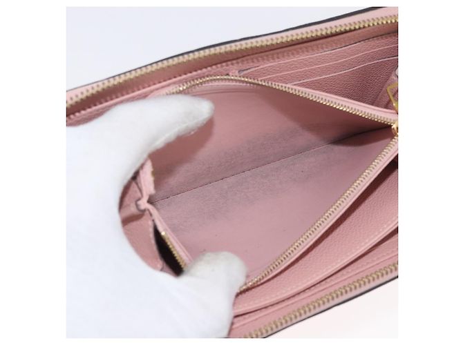 Portafoglio Zippy Monogram Empreinte LOUIS VUITTON Rosa M64090 LV Auth BA11337 - vista 11