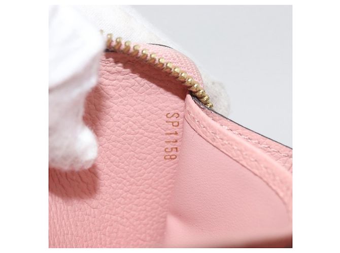 Portafoglio Zippy Monogram Empreinte LOUIS VUITTON Rosa M64090 LV Auth BA11337 - vista 12