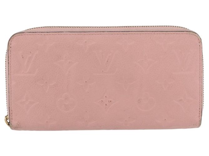 Portafoglio Zippy Monogram Empreinte LOUIS VUITTON Rosa M64090 LV Auth BA11337 - vista 13