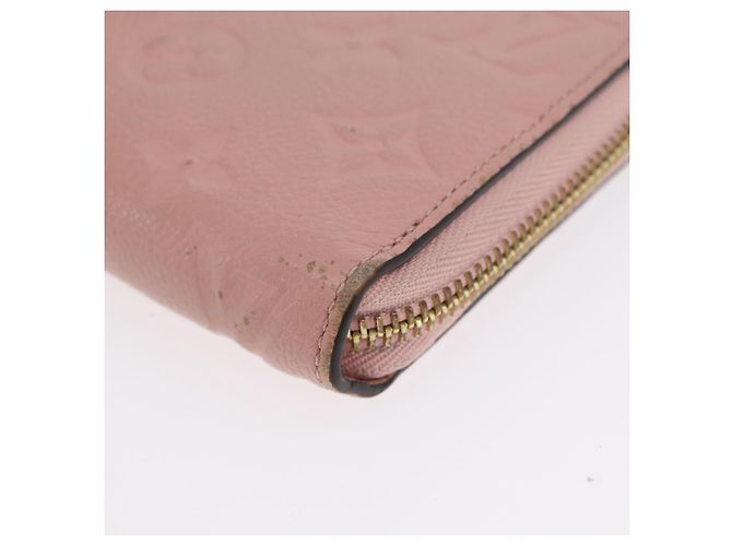 Portafoglio Zippy Monogram Empreinte LOUIS VUITTON Rosa M64090 LV Auth BA11337 - vista 14