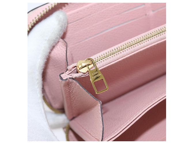 Portafoglio Zippy Monogram Empreinte LOUIS VUITTON Rosa M64090 LV Auth BA11337 - vista 20