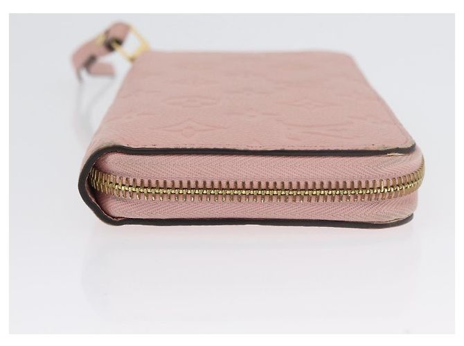 Portafoglio Zippy Monogram Empreinte LOUIS VUITTON Rosa M64090 LV Auth BA11337 - vista 3