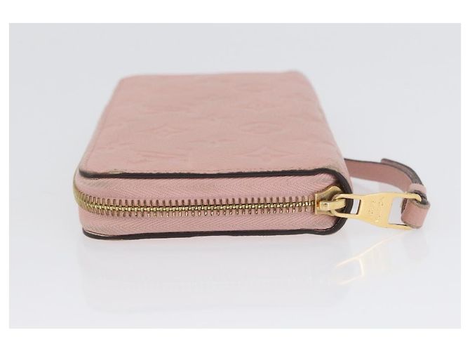 Portafoglio Zippy Monogram Empreinte LOUIS VUITTON Rosa M64090 LV Auth BA11337 - vista 4