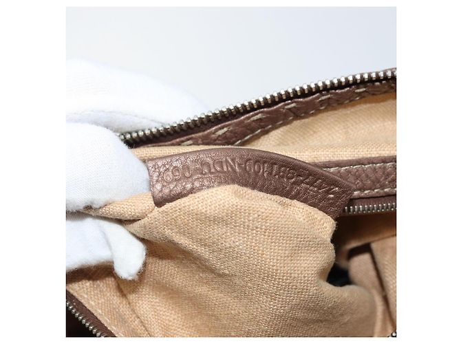 FENDI Celeria Schultertasche aus Leder Braun Silber Authentisch ka2864 - Ansicht 12