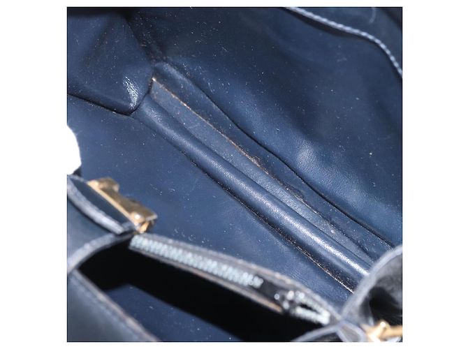 Borsa a Spalla Gucci GG Supreme Sherry Line PVC Blu Navy Oro Auth 171984 D'oro - vista 20
