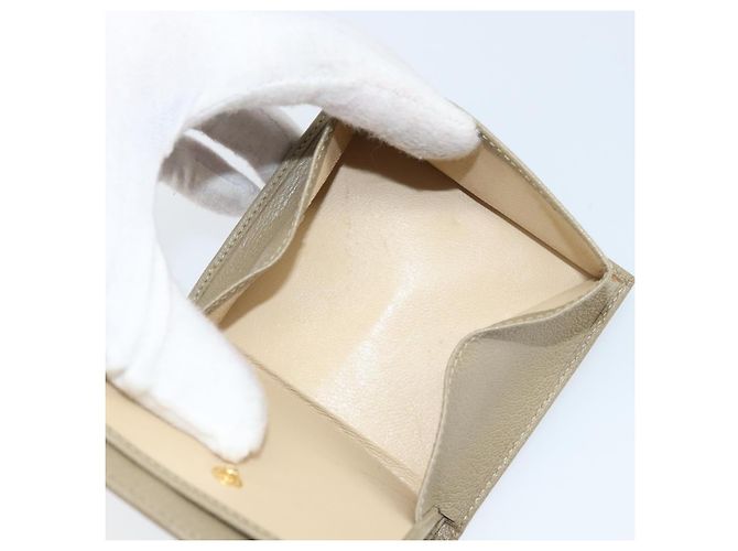 Portafoglio GUCCI Pelle Beige Oro 034 4276 0781 0 Auth bs33775 D'oro - vista 11