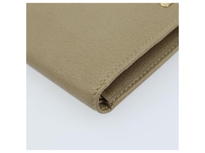 Portafoglio GUCCI Pelle Beige Oro 034 4276 0781 0 Auth bs33775 D'oro - vista 14