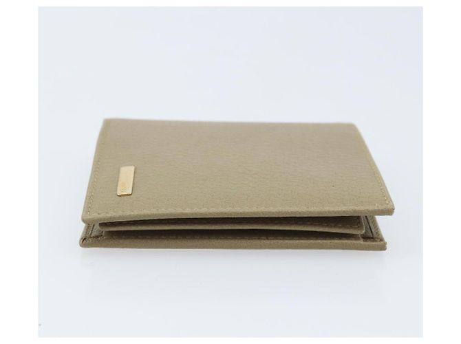 Portafoglio GUCCI Pelle Beige Oro 034 4276 0781 0 Auth bs33775 D'oro - vista 3