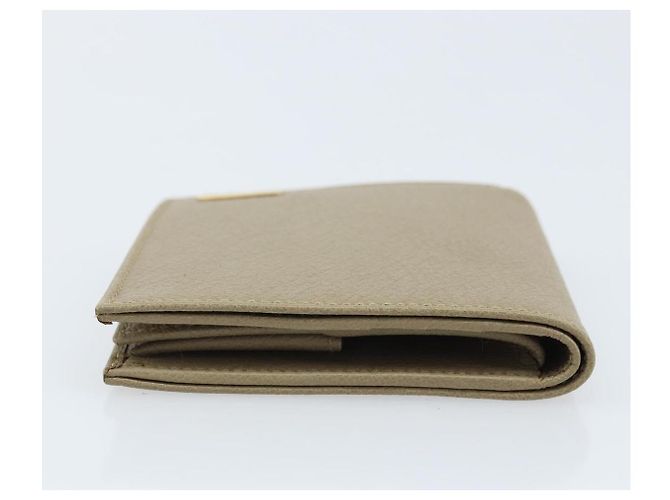 Portafoglio GUCCI Pelle Beige Oro 034 4276 0781 0 Auth bs33775 D'oro - vista 5