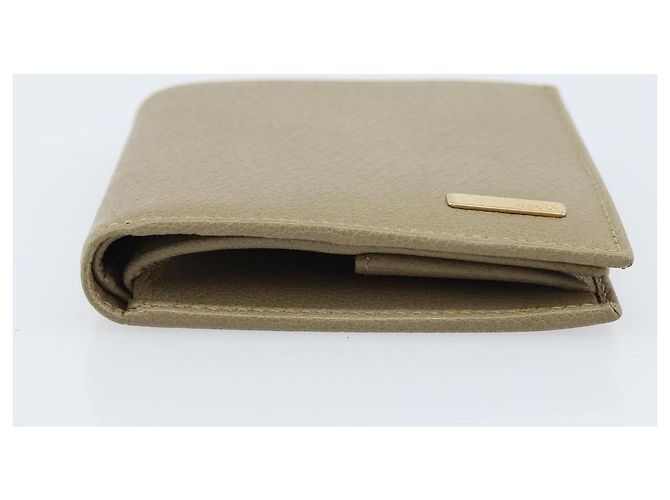 Portafoglio GUCCI Pelle Beige Oro 034 4276 0781 0 Auth bs33775 D'oro - vista 6