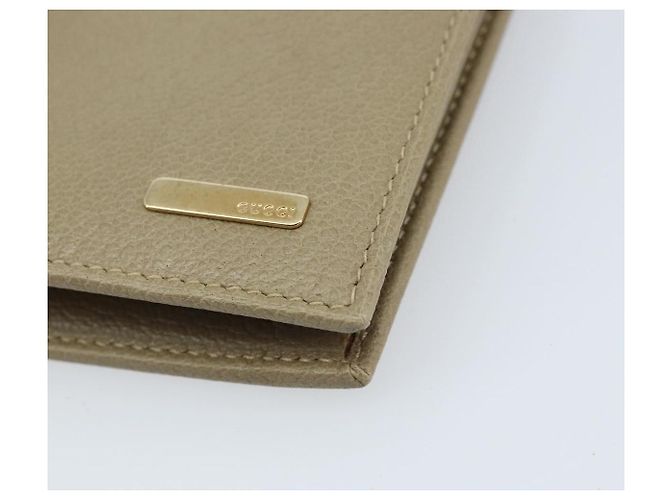 Portafoglio GUCCI Pelle Beige Oro 034 4276 0781 0 Auth bs33775 D'oro - vista 7