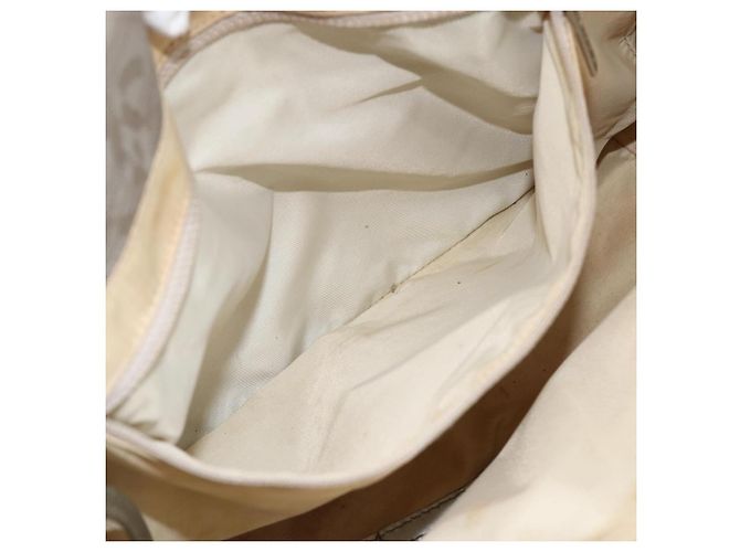 CHANEL Nuova Borsa da Viaggio in Nylon Beige CC Auth BA11252 - vista 11
