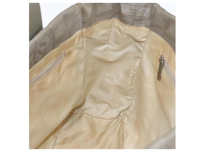 CHANEL Nuova Borsa da Viaggio in Nylon Beige CC Auth BA11252 - vista 18