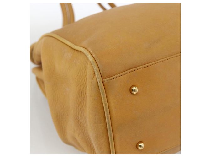 Gucci Borsa Tote in pelle beige oro Auth 173893 D'oro - vista 14