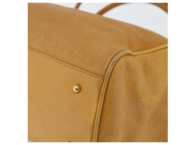 Gucci Borsa Tote in pelle beige oro Auth 173893 D'oro - vista 15