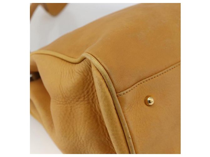 Gucci Borsa Tote in pelle beige oro Auth 173893 D'oro - vista 16