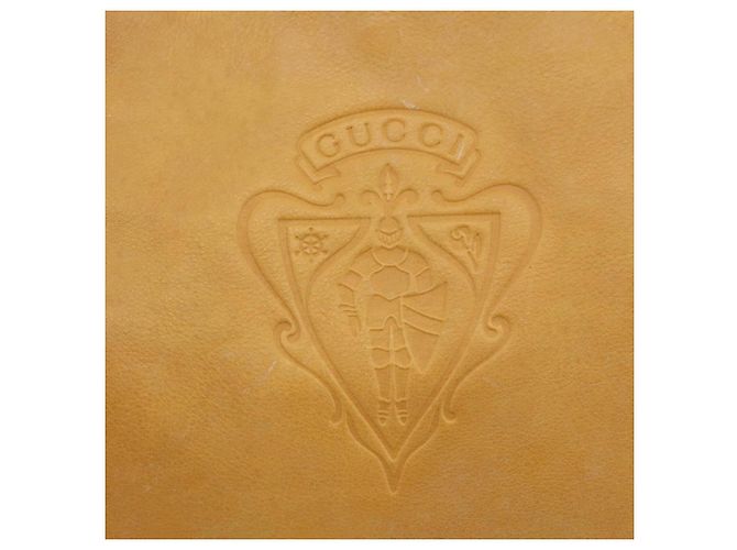 Gucci Borsa Tote in pelle beige oro Auth 173893 D'oro - vista 17