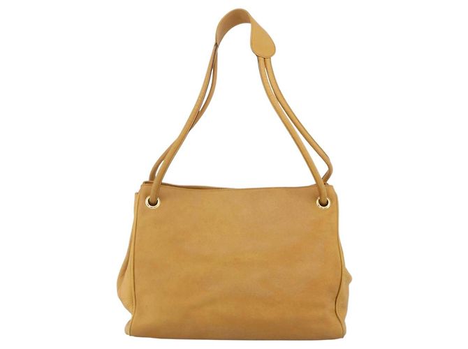 Gucci Borsa Tote in pelle beige oro Auth 173893 D'oro - vista 2